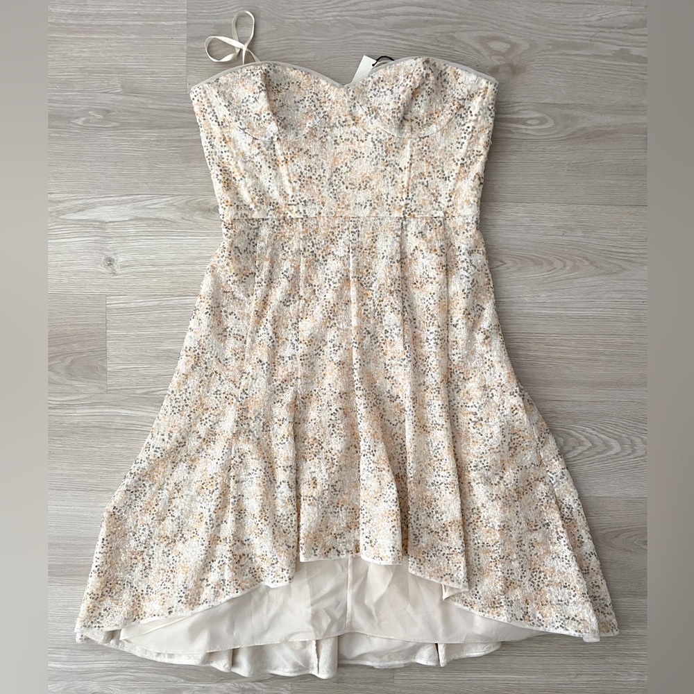 BCBG Max Azria Sequin Strapless dress